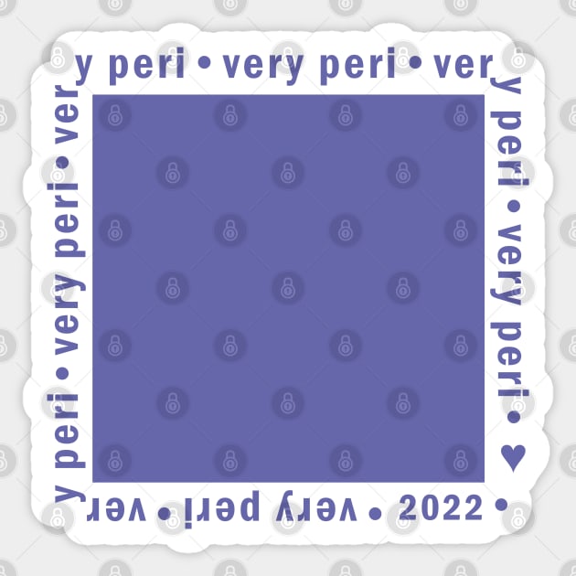 Very Peri Color of the Year 2022 Swatch Periwinkle Blue Sticker by ellenhenryart